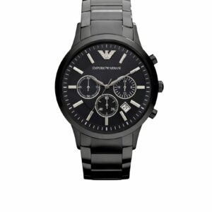 Men’s Black Chronograph Stainless Steel Watch #WT14