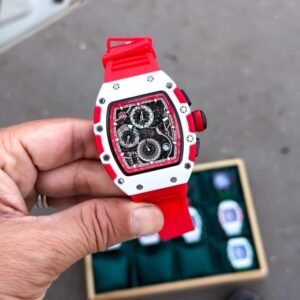 Tonneau Skeleton Chronograph Watch