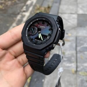 Midnight Iridescent Octagon