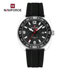 NAVIFORCE NF7132 Men’s Sport Watch | Textured Dial with Date Display & Silicone Strap