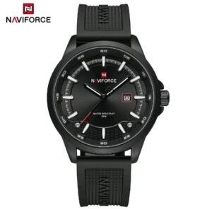 NAVIFORCE NF9248 Men’s Sport Quartz Watch | Calendar Date Display & Flexible Silicone Strap