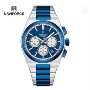 NAVIFORCE NF8048G Men’s Chronograph Watch | Stainless Steel Bracelet & Multi-Dial Display
