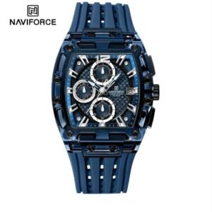 NAVIFORCE NF7105 BEBEBE Men’s Minimalist Quartz Watch | Sunburst Blue Dial & Blue Mesh Strap